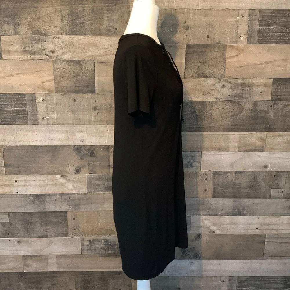 White House Black Market Black Dress With Tie Front Size XS - Picture 3 of 16